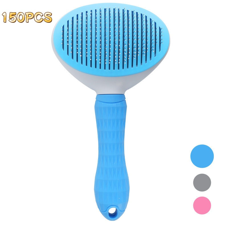 Thumbnail: Pet Dog Brush Cat Comb Self Cleaning Pet Hair Remover Brush For Dogs Cats Groomi