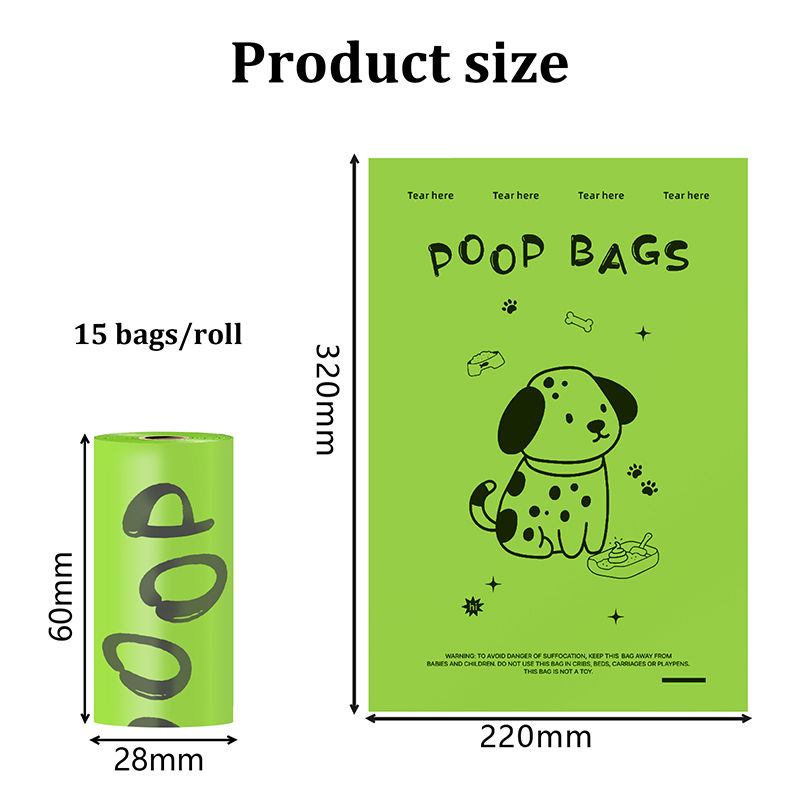 Thumbnail: EPI Biodegradable Dog Poop Bags Lavender Scented Pet Poop Bags With Holder Extra