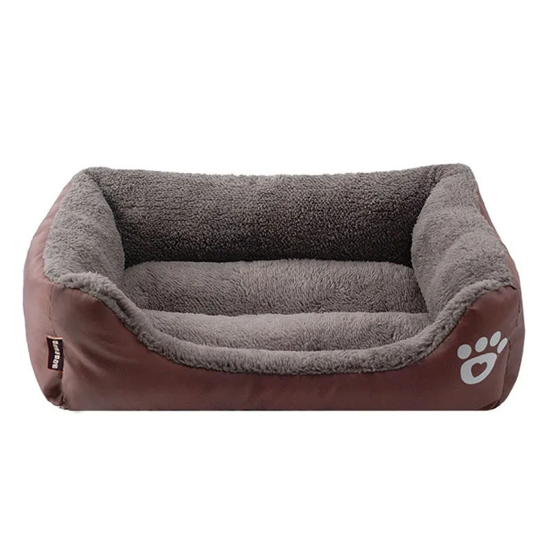 Thumbnail: Pet Large Dog Bed Warm House Candy-colored Square Nest Pet Kennel For Small Medi