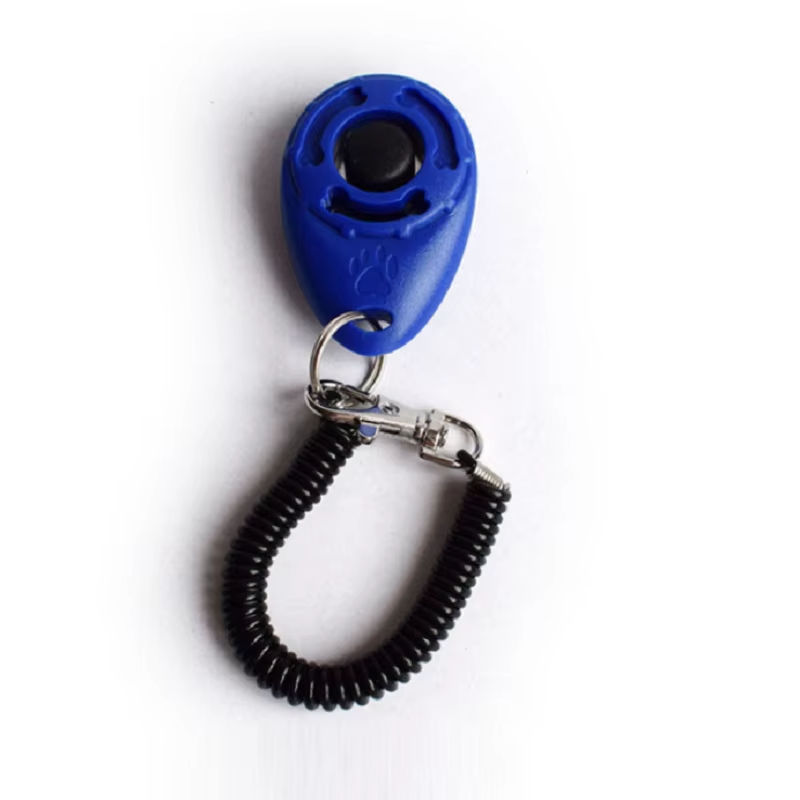 Thumbnail: Dog Training Clicker Aid Adjustable WristStrap Sound Plastic Pet Cat Click Train
