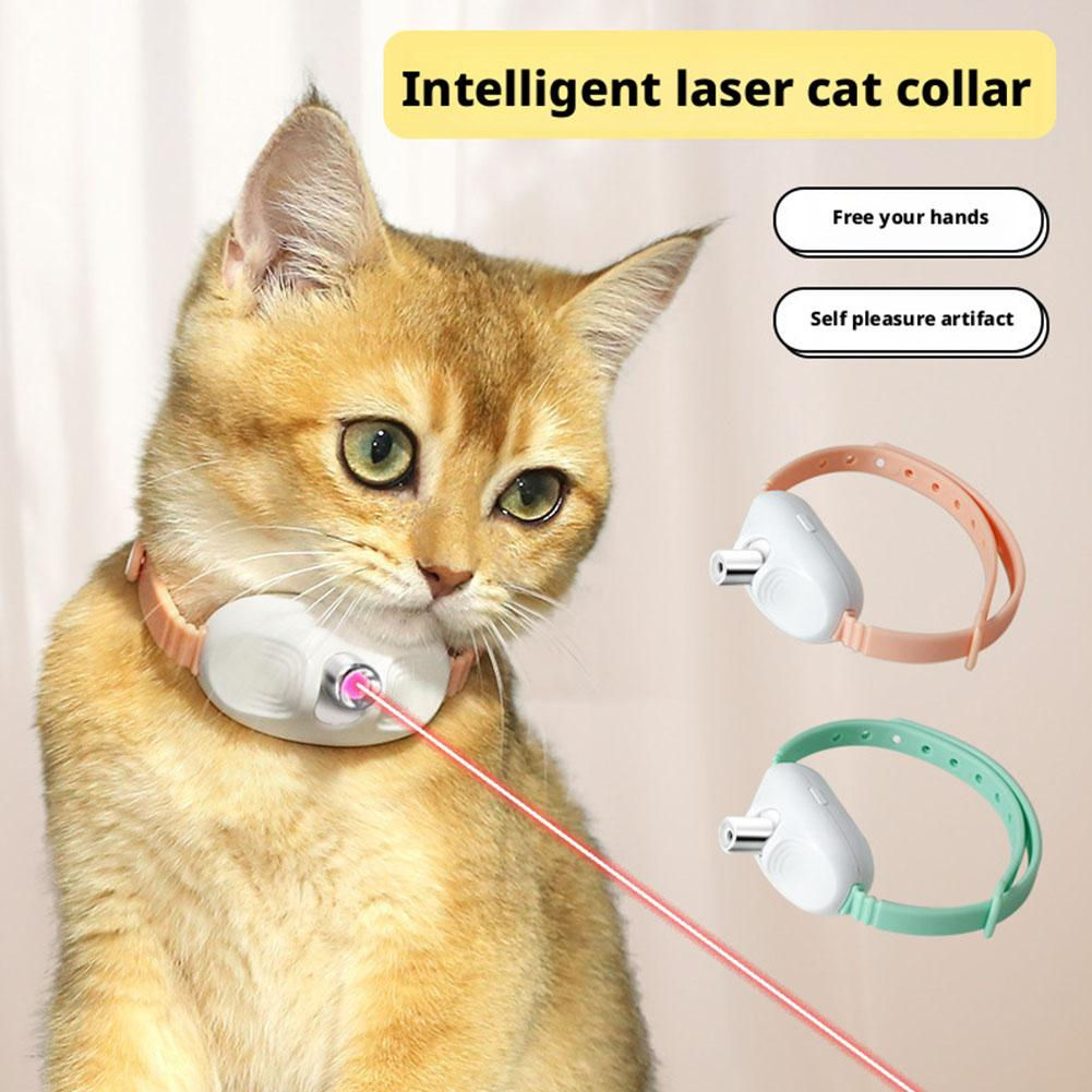 Smart Laser Cat-teasing Collar Laser Rechargeable Auto Infrared Interactive Pet
