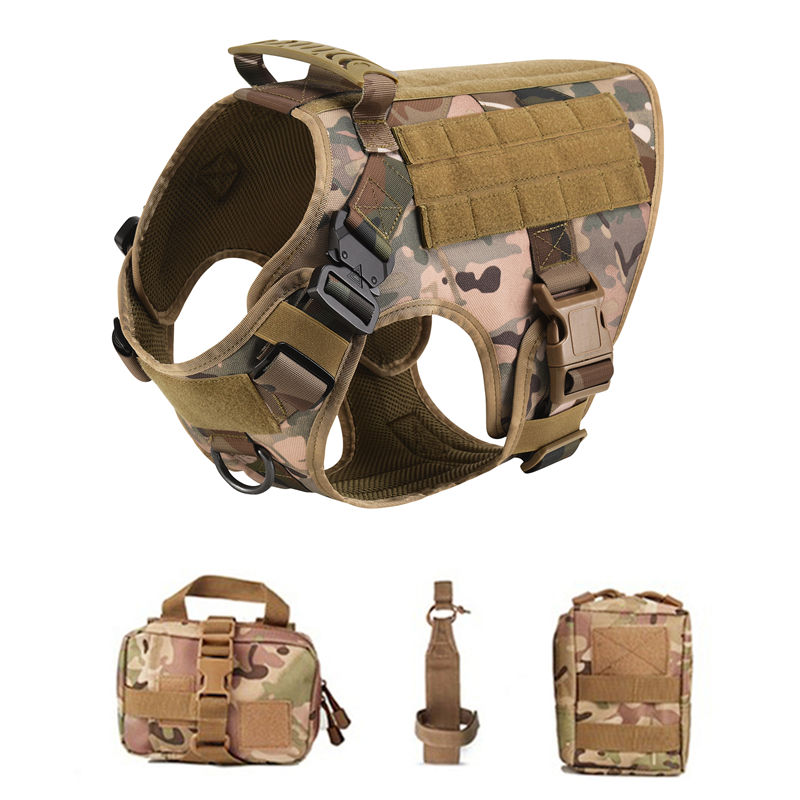 Thumbnail: Tactical Military Vest Pet German Shepherd Golden Retriever Tactical  Training D