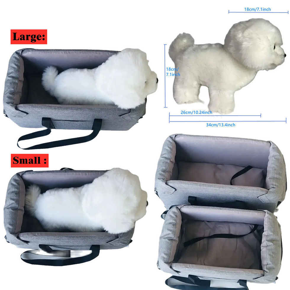 Thumbnail: Pet Products Portable Console Booster Dog Car Seat & Carrier for Small Dogs & Ca