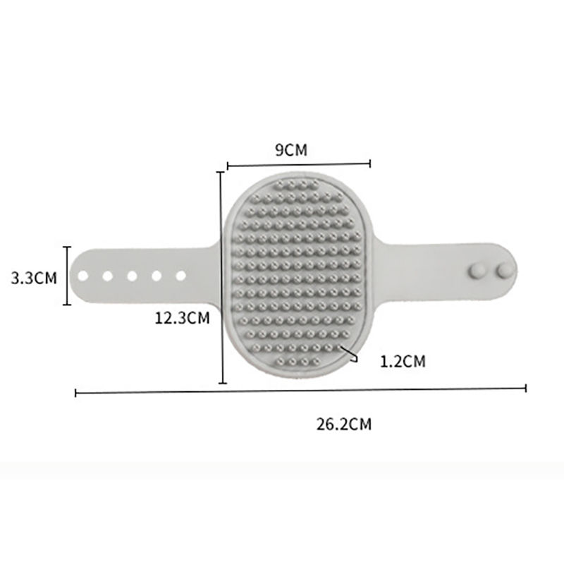 Thumbnail: Cat Grooming Comb Dog Bath Brush Pet Grooming Shedding Soothing Massage Rubber B