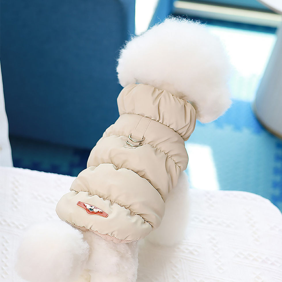 Thumbnail: Soft Warm Dog Clothes Winter Padded Puppy Cat Coat Jacket For Small Medium Dogs 