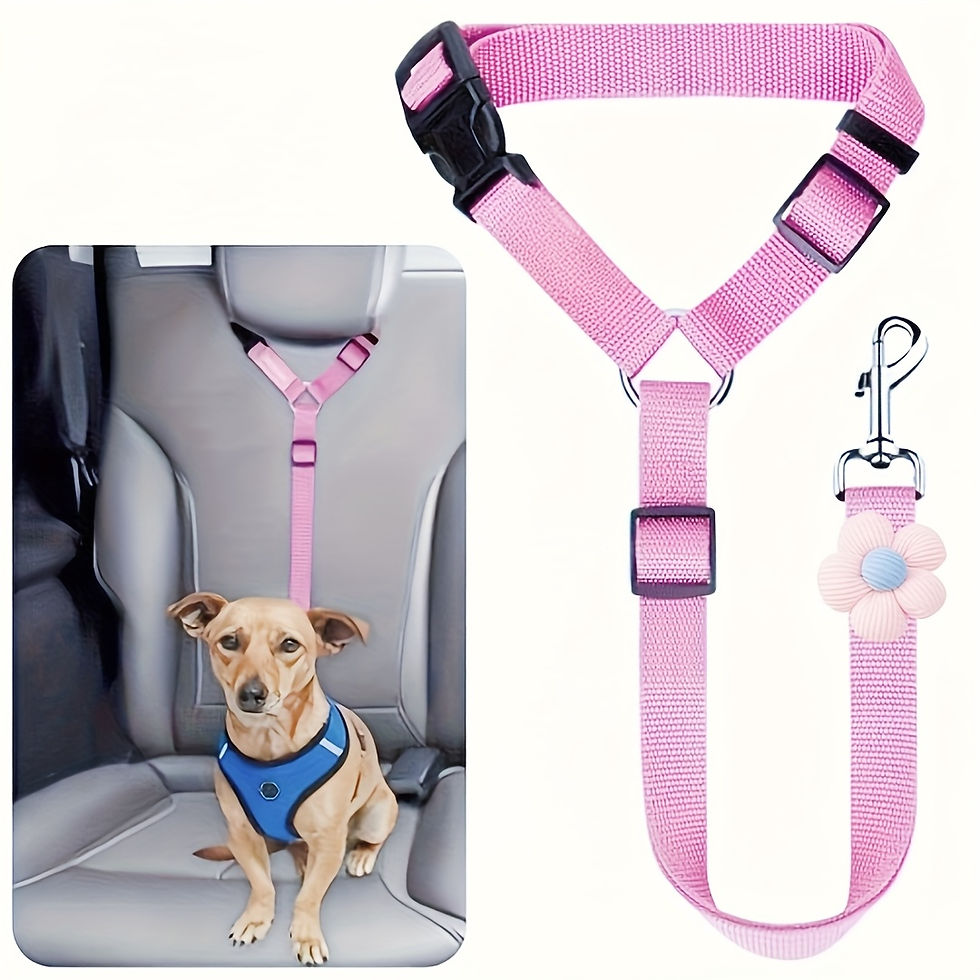 Thumbnail: Dog Seat Belt for Vehicle Secure, Pet Car Tether Safety Leash for Dogs In Vehicl