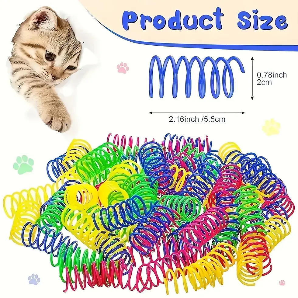 Thumbnail: 56pcs/28pcs/14pcs Cat Toys Mixed Pack. A Combination of Various Plastic Toys and