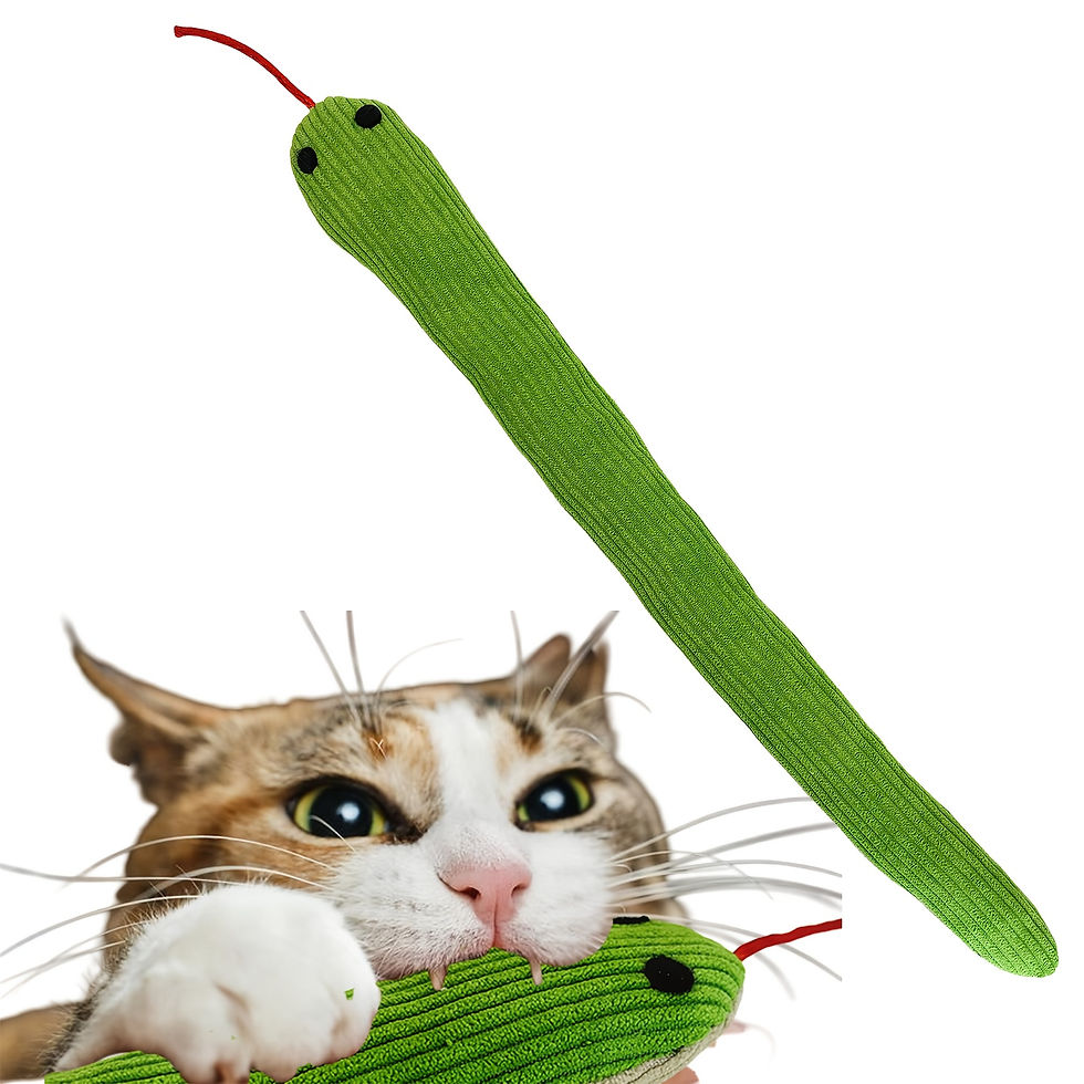 Thumbnail: Cat Toy Snake Interactive Crinkle Sound Toy  Kitten Teaser Kick Toy Interactive 
