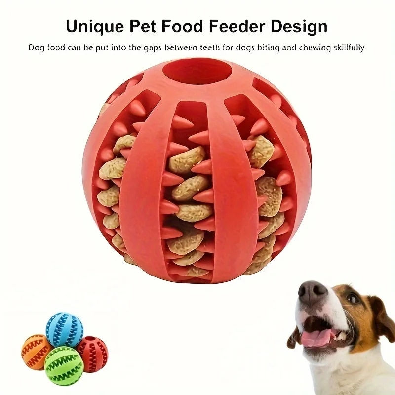 Dog Toy Ball, Nontoxic Bite Resistant Toy Ball for Pet Dogs Puppy Cat, Dog Pet F