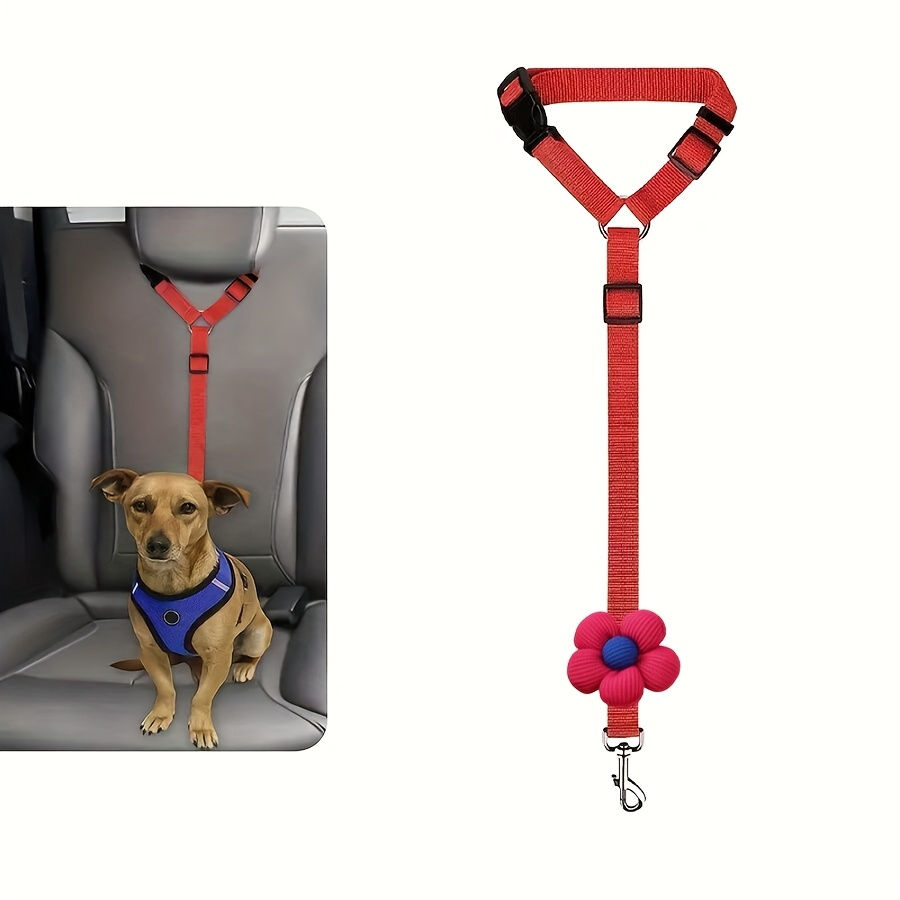 Thumbnail: Dog Seat Belt for Vehicle Secure, Pet Car Tether Safety Leash for Dogs In Vehicl