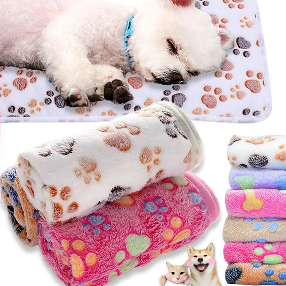Thumbnail: Soft Fluffy High Quality Pet Blanket Cute Cartoon Pattern Pet Mat Warm and Comfo