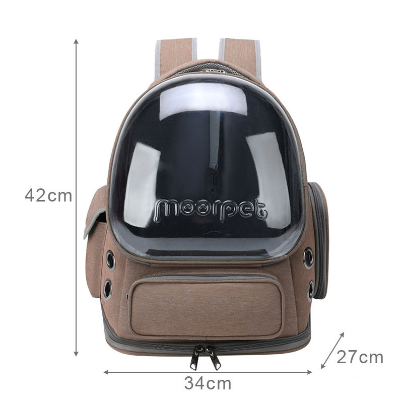 Thumbnail: Transparent Pet Cat Carrier Bag Outdoor Travel Backpack for Cats Small Dogs Brea