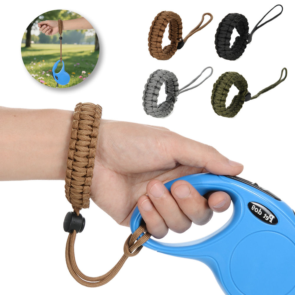 Hand Free Dog Leash Anti-Fall Wrist Strap Adjustable Wristband For Retractable P