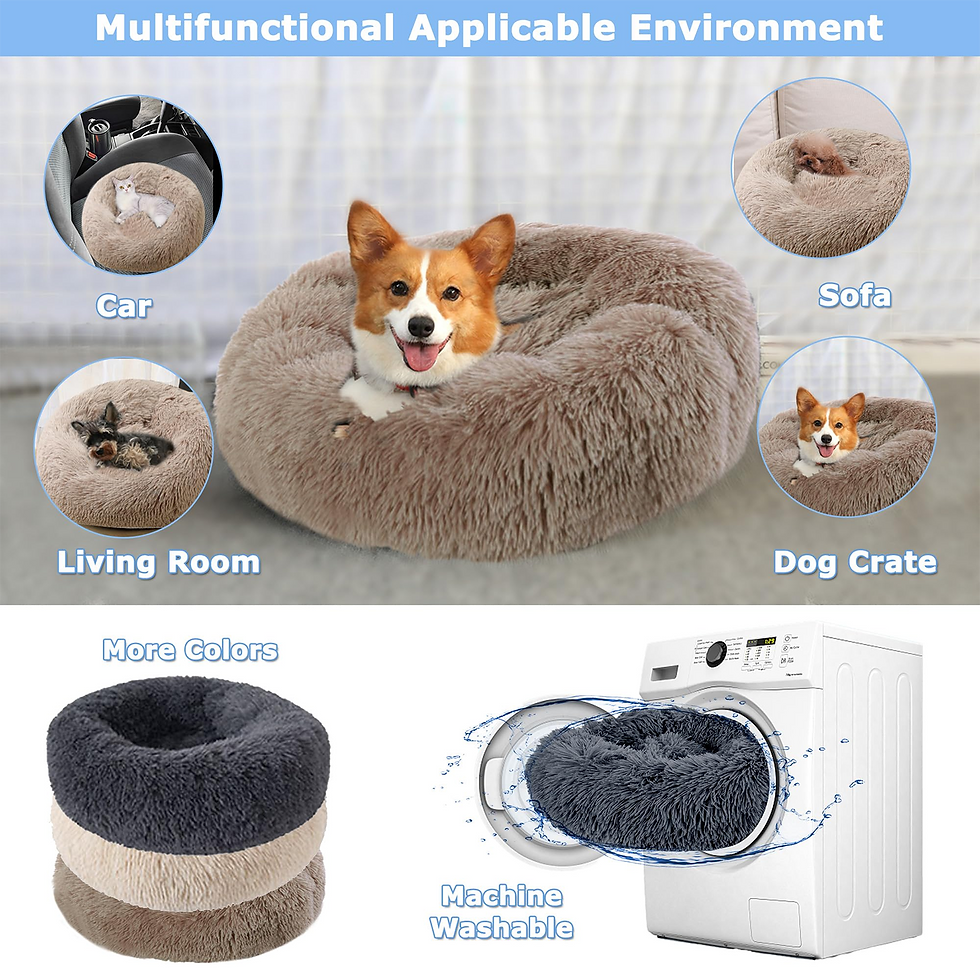 Thumbnail: 40-90cm 6 Sizes Round Pet Bed for Large Dog Bed Super Soft Cat Bed Plush Dog Hou