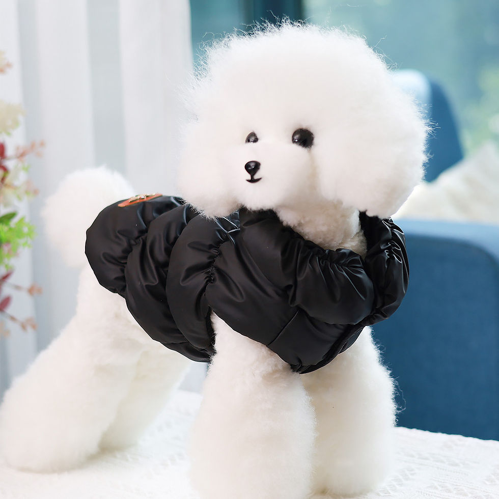 Thumbnail: Soft Warm Dog Clothes Winter Padded Puppy Cat Coat Jacket For Small Medium Dogs 