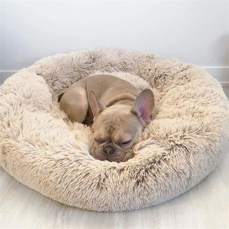 Thumbnail: 40-90cm 6 Sizes Round Pet Bed for Large Dog Bed Super Soft Cat Bed Plush Dog Hou