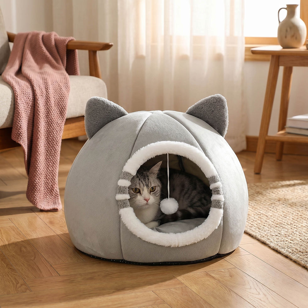 Thumbnail: Deep Sleeping Cat Bed Cave Nest With Soft Mat Bed For Cats Pet Products  Bag Sof