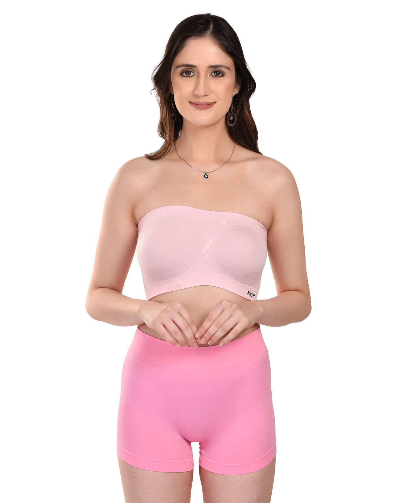 Women's Seamless Tube Bra -Pink