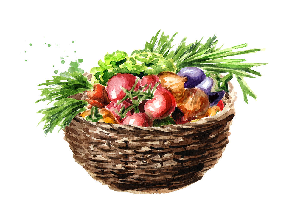 Farmers Market Watercolor