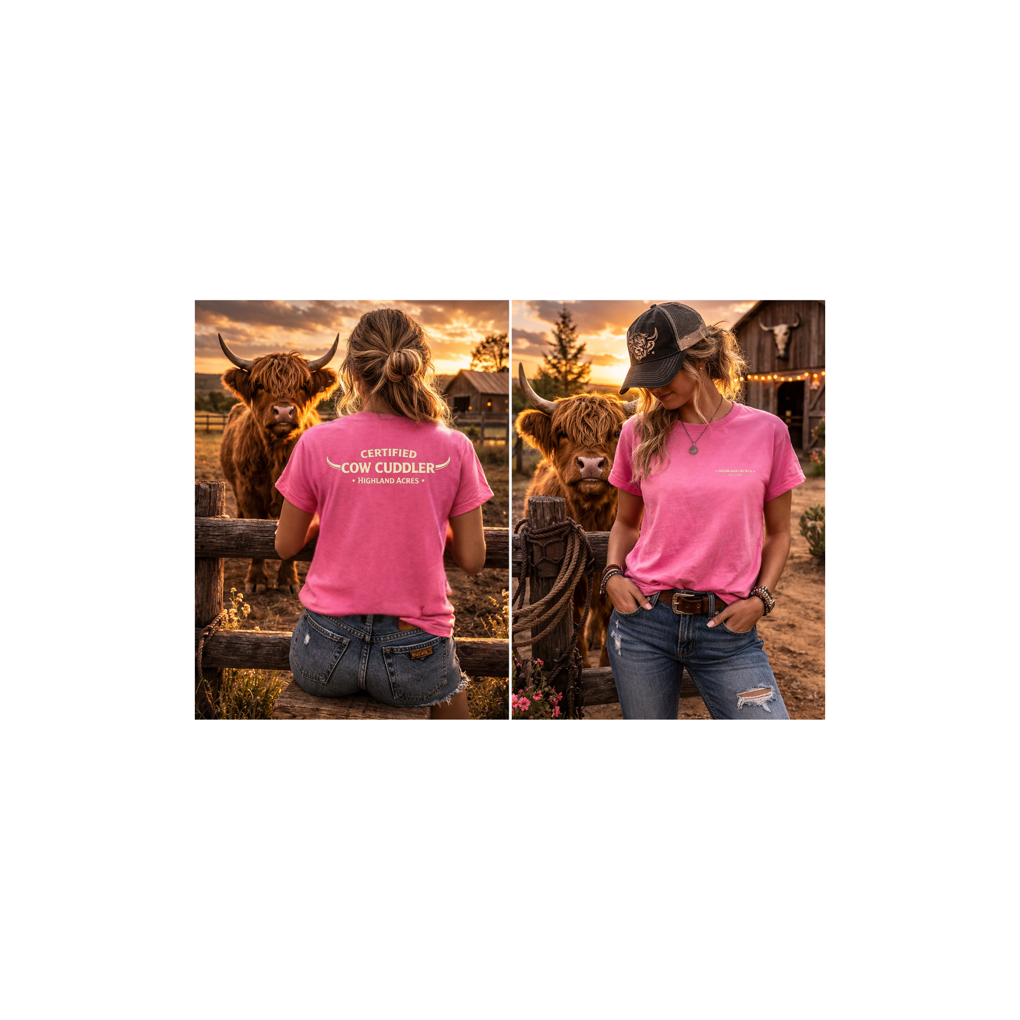 Pink Certified Cow Cuddler T-Shirt 2