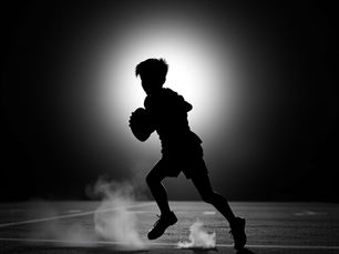 An athlete embodying focus and readiness.
