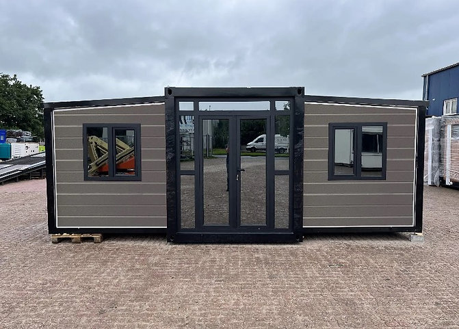 Conteneur Tiny House XXL / Chalet de luxe pliable - 40 pieds / 12 mètres