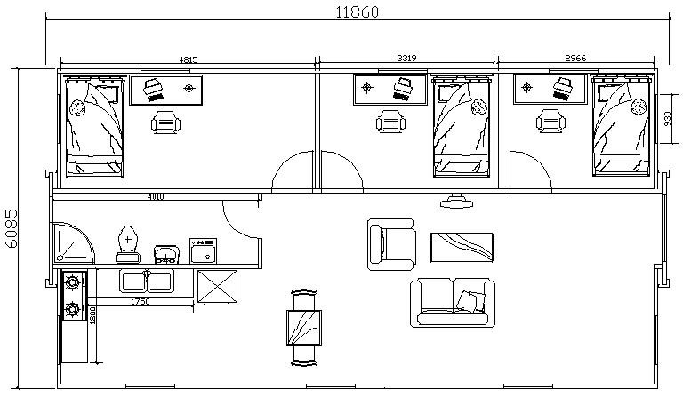 Tiny House XXL 76m² avec Grande terrasse couverte, 5 ans de garantie Ansicht 14