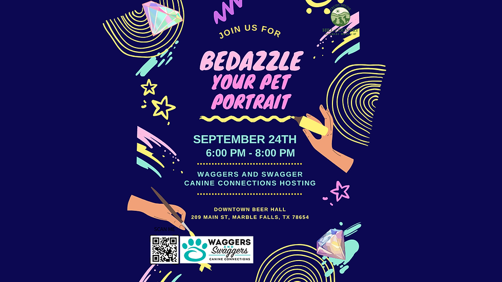 Bedazzle Your Pet Portrait Event