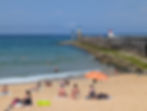 Capbreton pier and beach