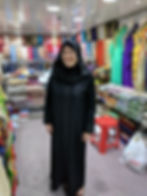 woman dresses in muslim clothing