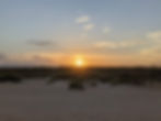 Sunsets at your back at the beach at Anastasia