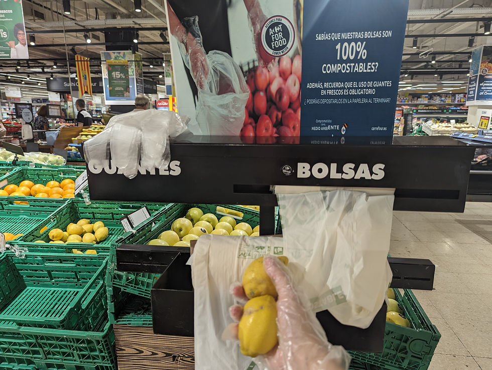 Wear gloves in the producer section