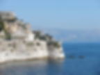 Greek structure on the waterfront