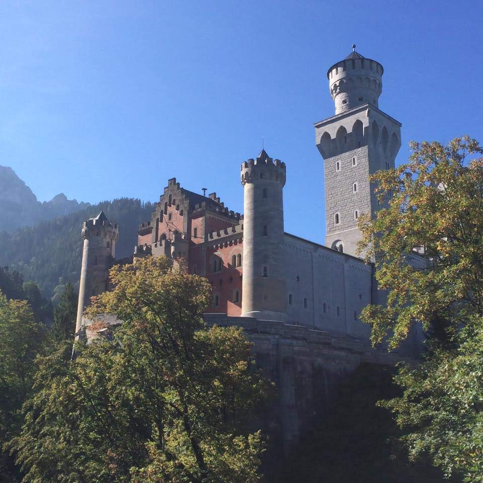 front view of a castle