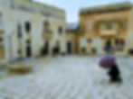 staging a game of thrones photo in a mdina square