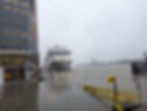 a cruise ship in port