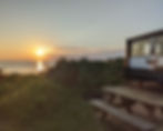 Sunset over the beach