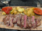 steak and potatoes