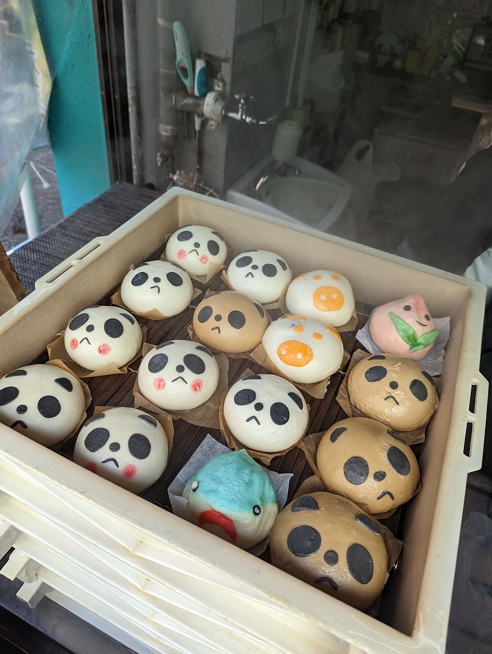 cute steamed bao buns