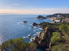 coastal viewpoint of tossa de Mar spain