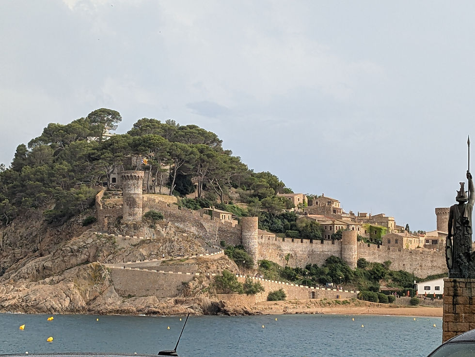 tossa de Mar castle from the water