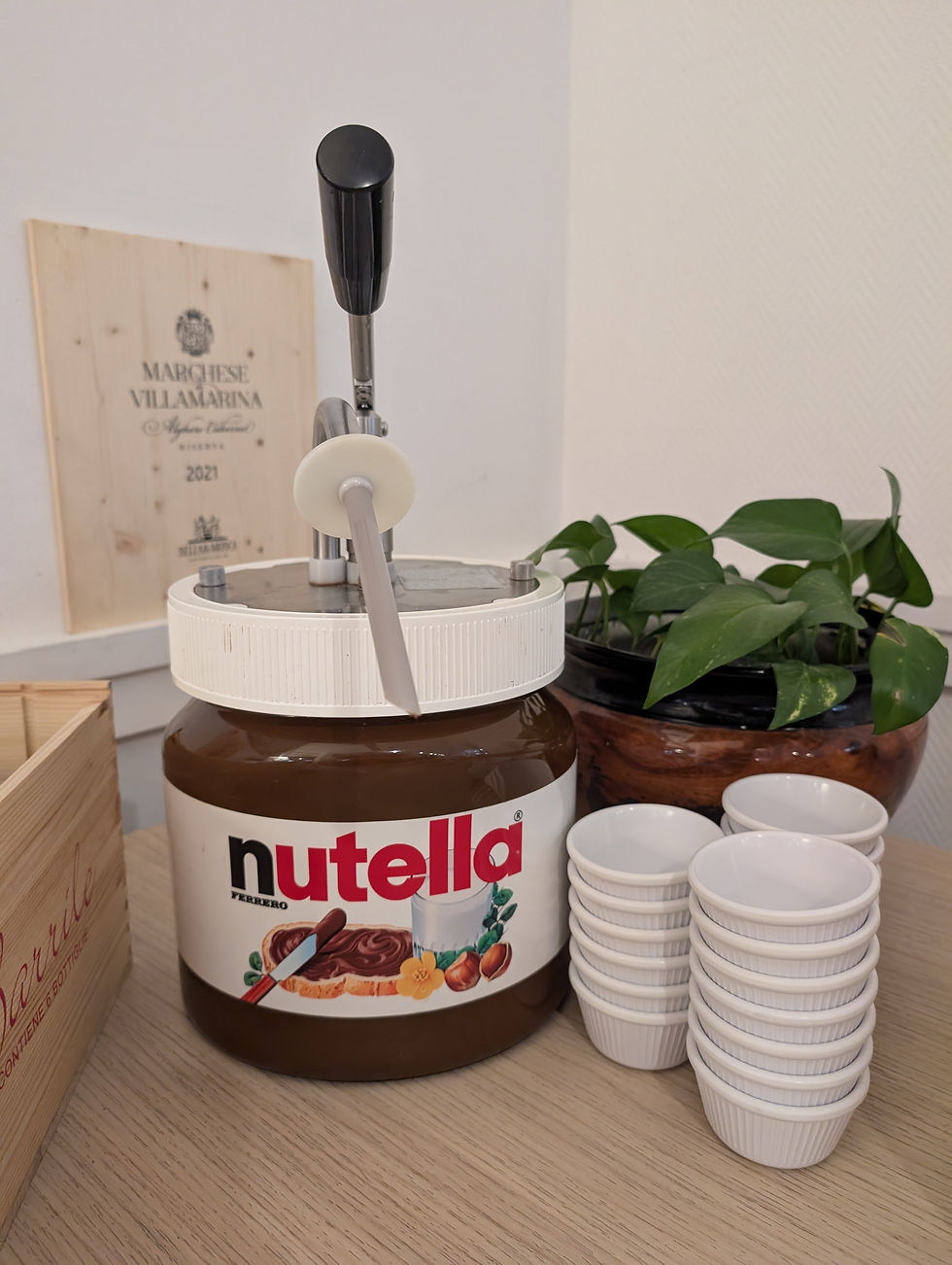 giant tub of nutella