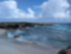 ocean cove with rock formations