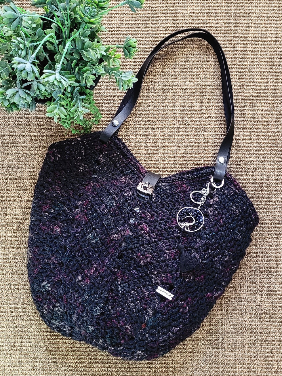 Bolsa Aurora Preta Mescla