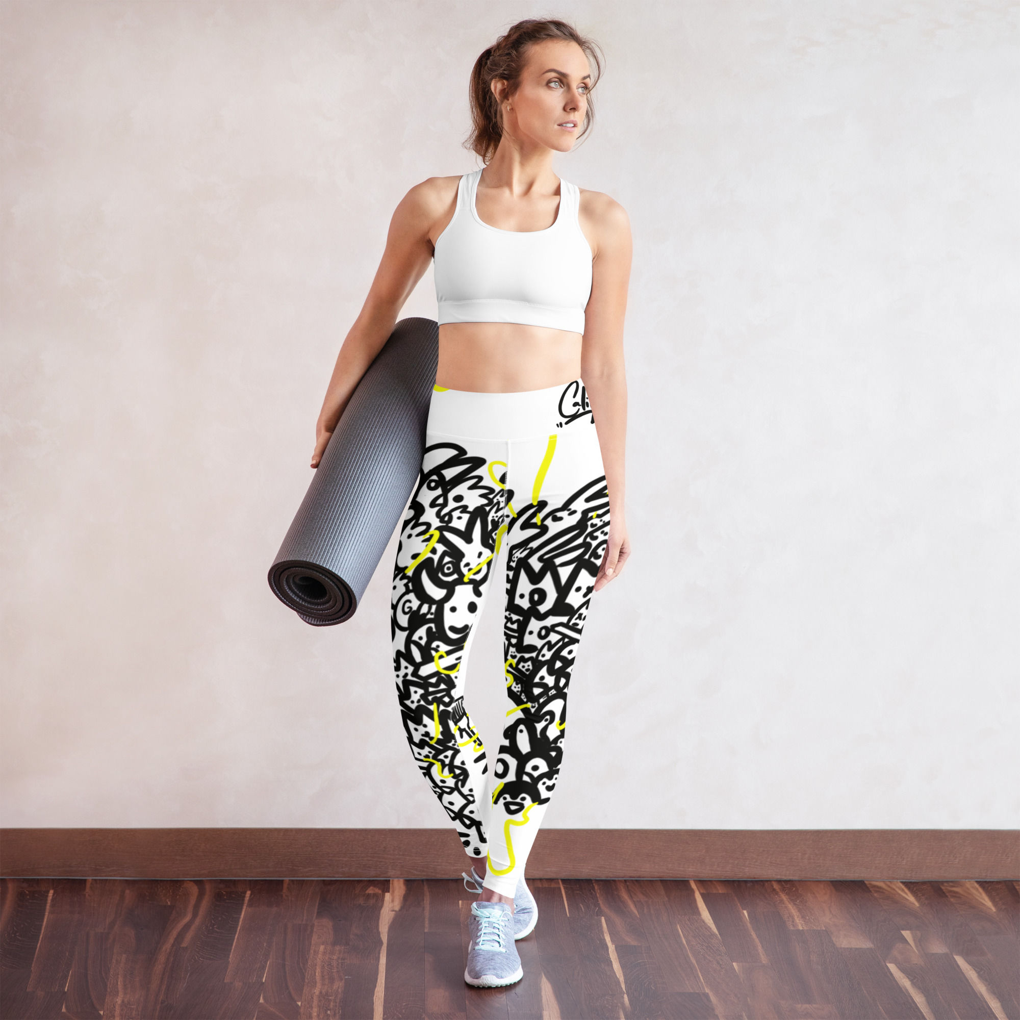 Yoga jungle doddles Leggings