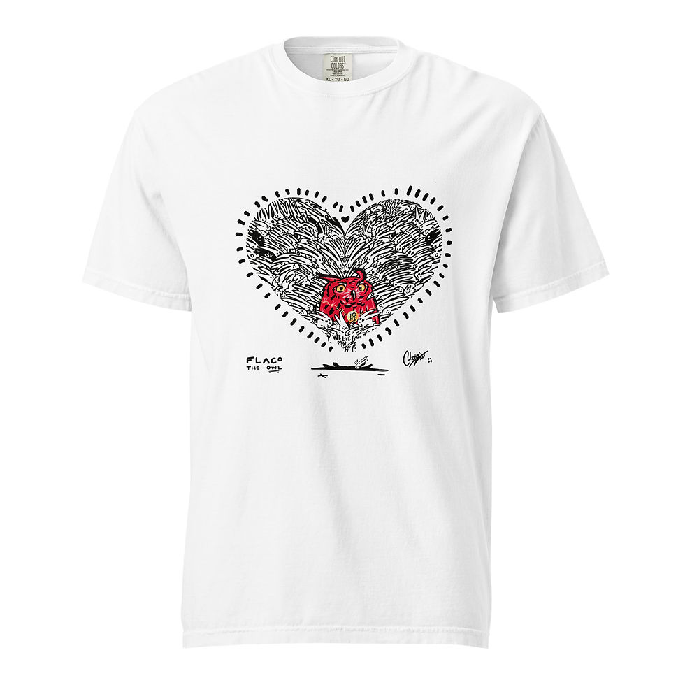 Thumbnail: Unisex LOVE FLACO  heavyweight t-shirt