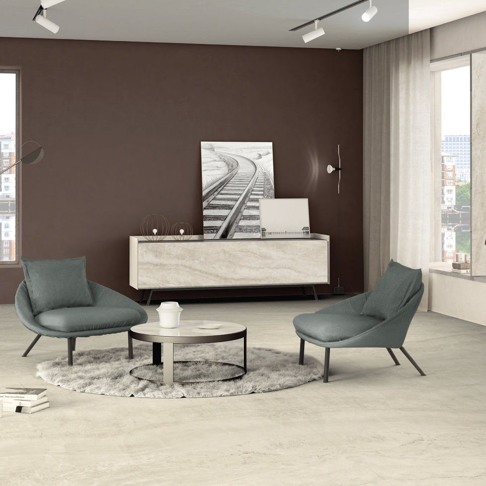 Taj Mahal porcelain slab – room photo