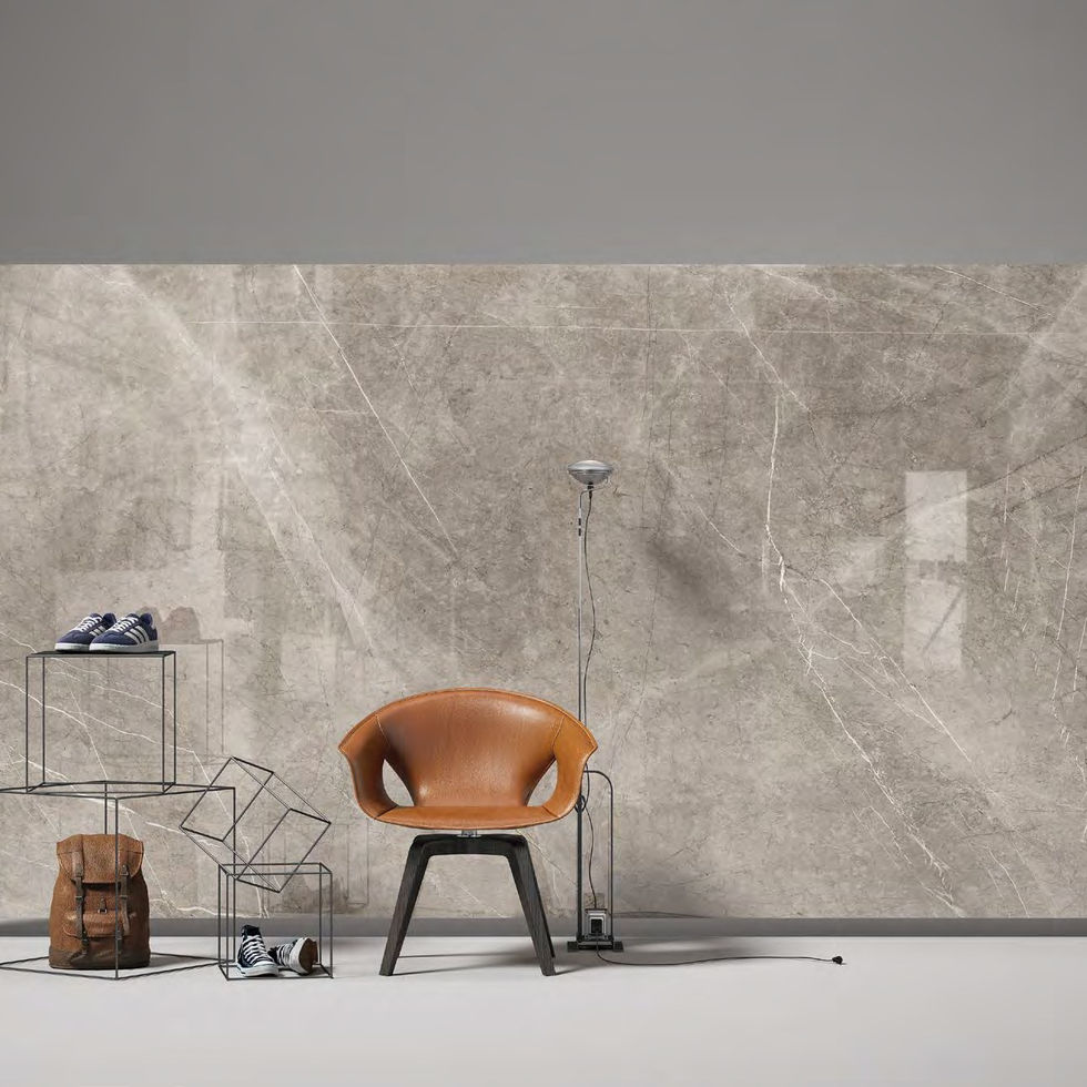 Tortora Tafu porcelain slab – room photo