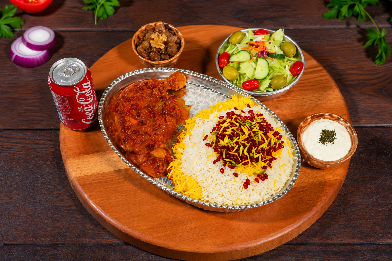Barberry Rice With 2 Chicken