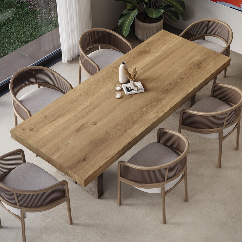 Wood Essence Oak porcelain slab – room photo